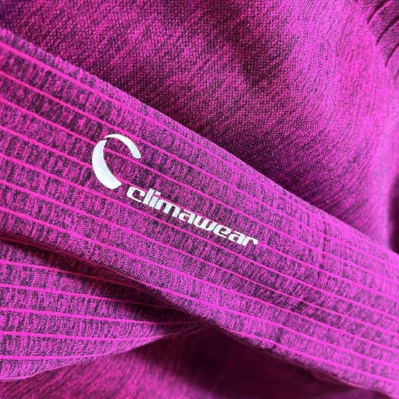 Climawear Top Seamless Long Sleeve Pink Purple Small Base Layer - Picture 5 of 9